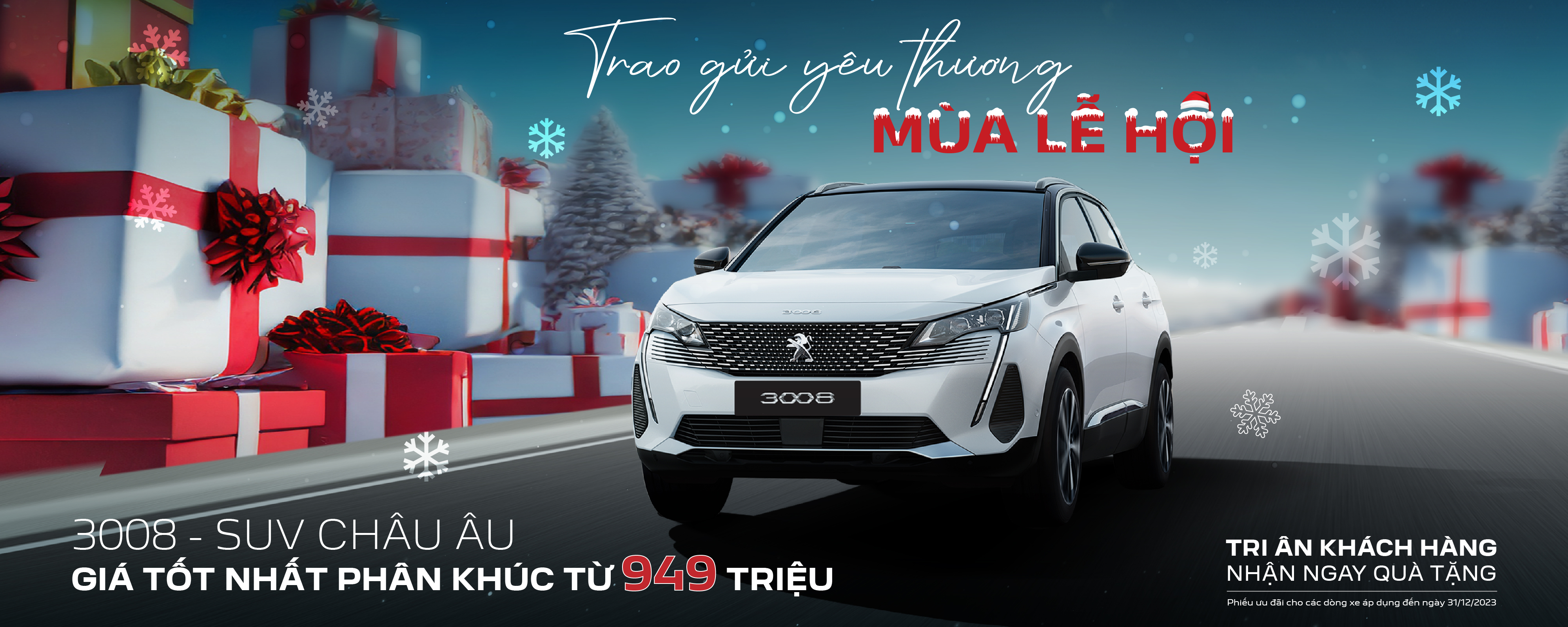 tặng 50% phí trước bạ khi mua ô tô peugeot